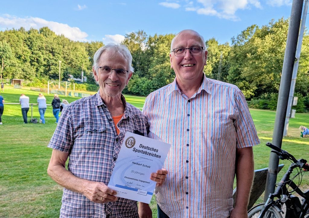 herbert schulz 20 jahre sportabzeichen
